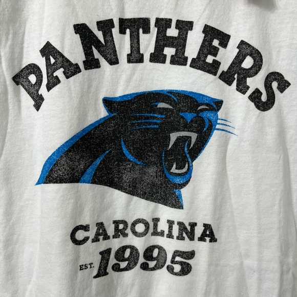 Carolina Panthers Black and White Raglan Shirt - Picture 3 of 7